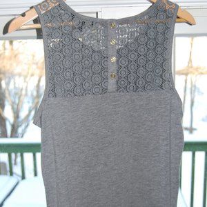 Banana Republic crochet lace back tank